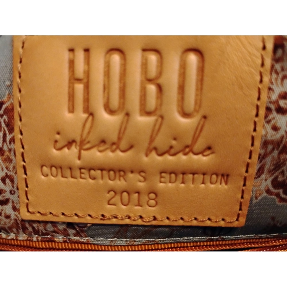 Leather HOBO Inked Hide 2018 Collector's Shoulder Bag indie whimsygoth peasant - Picture 2 of 6